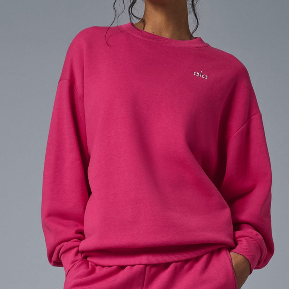 Alo Pink Summer Crush Crewneck